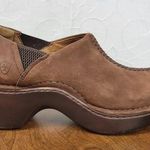 Ariat  Womens Shoes 8 Brown Suede Leather Clogs Comfort Classic Slip On 20460 Photo 0