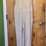 Splendid Costa Mesa Beige Neutral Leopard Print Jumpsuit $158 EUC M Photo 2