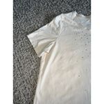 Allison Daley  Petite‎ Women's Ivory w/ gold rhinestone short sleeve Tee Size L Photo 3