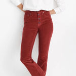 Madewell Cali Demi-Boot Jeans in Corduroy Button-Front Edition Size 25 Photo 0