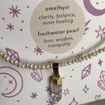 Urban Outfitters New  freshwater pearl and genuine stone necklace, choker Photo 8