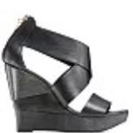 Diane Von Furstenberg  Opal Black Wedge Womens Sandals Size 8.5 Like New Cond. Photo 1