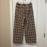 Maeve Anthropologie Colette Cropped Wide Leg Pants 70s Floral Hippie Sz 27 p Photo 5