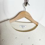 Madewell  Crewneck Bobble Pullover Sweater Antique Cream Ivory size M Photo 7