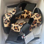 Calvin Klein Cheetah Print Fur Strapped Heel Shoes (NWT) Photo 7
