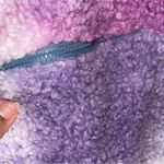 Ivory Ella  Purple and White Sherpa Jacket Photo 11