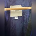 Mason Maxi‎ Floral Silk Dress Sheer Short Sleeve Size 4 Photo 4