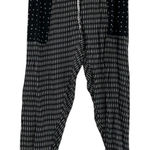 Hatch Anthropologie Black & White Mixed Print Womens Jogger Pants 2 Lightweight Photo 0