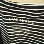 Everlane  Black and White Striped Tank Top Photo 1