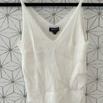 W By Worth Worth Cream Ribbed Sweater Tank Photo 0