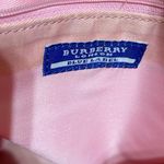 Burberry Blue Label Plaid Tote Bag with Tan Handles Photo 13