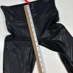 Spanx EUC Moto Leggings Black XS Faux Leather High Waist Ribbed Biker Photo 7