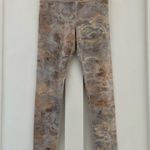 Athleta  Elation Gilded Tight High Rise Legging White Gold Silver Size Small Tall Photo 4