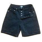 Guess High Waisted Button Fly Vintage Denim Shorts Black Size 0 Photo 1