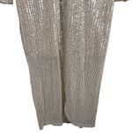 Bohme Böhmé Gold Sequin Maxi Dress Long Sleeve V-Neck Evening Gown Size S NYE Photo 2
