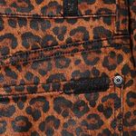 7 For All Mankind NWT Leopard-Print High-Rise Slim-Fit Kick Flare Jeans Photo 4