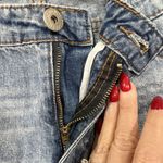 POL Size L 32 Jeans Two Toned Ankle Cropped Step Hem Blue Denim Mid Rise Women’s Photo 6