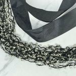 Black Multi Strand Beaded Ribbon Tie Necklace Photo 5