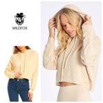 Wildfox New.  wheat cropped hoodie. Small. Retails$148 Photo 1