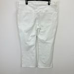 Madewell Petite Kick Out Crop Jeans Pure White Stretch Mid Rise Flare US 33P NWT Photo 9