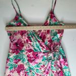 J.Crew Floral Cotton Wrap Midi Dress Size 10 Tropical Beachy Resort Preppy Photo 10