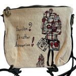 Brighton Scottie Dog Canvas Crossbody with Black Leather Detachable Stra… Photo 6