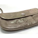Coach  Metallic Soft Leather Flap Clutch Wristlet Purse Photo 1
