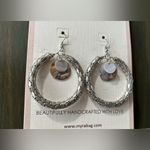 NWT Myra bag hoop earrings Silver Photo 3