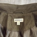 Maison Jules  Faux suede Green Trench Coat Photo 9