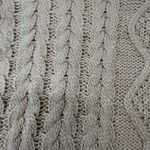 Lush Clothing Lush Crop Cable Knit‎ Chunky wool Blend Sweater M Cream Pale Yellow Color PREOWN Photo 8
