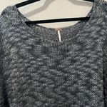 Free People Grey Open Weave 'Fair Isle' Chunky Oversized Sweater, Size M Photo 2