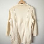 Salvatore Ferragamo | Vintage Ivory Blazer Jacket Italian Wool Knit | Medium Photo 4