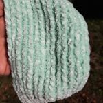 New Knitted Twisted Headband Ear Warmer Green Mint Chenille Handmade Handcrafted Photo 5