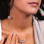 Nogu Mermaid Glass Chain Drop Threader Earrings Photo 4