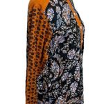 Free People  We The Free Button Up Top Linen Western Blouse Womens Size XS Photo 1