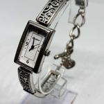 Brighton Silver Tone Rectangular White Dial Ladies Fashion Watch Photo 2