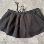 SKIMS Cotton Fleece Mini Skirt Onyx Black Size XXS in Onyx - With Pockets Photo 4