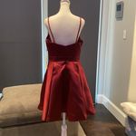 Women’s Burgundy Short Prom Party Dress NWT Medium Photo 3