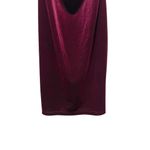 Lulus Velvet Cowl Neck Mini Dress Burgundy Red Women’s Size Large Purple Photo 1