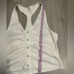 Free People NWOT Movement Walk It Talk It White Ruched Crop Tank size Small Photo 7