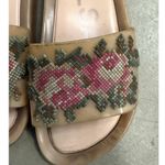 Melissa  Pink Women's Beach Pixel Floral‎ Pool Slide Sandals Size US 7 Photo 5