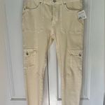 Free People NWT Utility Denim Cargo Pants Size 29 Neutral Photo 5