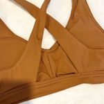 Aerie NWT Offline by  Real Me Ruched Sports Bra in Carmel - Size: Medium Photo 5