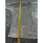 New Directions Metallic Silver Shimmer Dolman Sleeve Top Photo 5