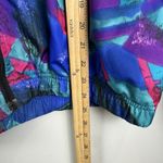 Reebok Vintage 90s  Jacket Windbreaker‎ All Over Print Poly Womens Medium Retro Photo 7