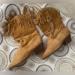 Silver Star Boots Brown Western Cowgirl Fringed Houston Suede Boots Size 8 Photo 8