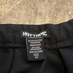 Hot Topic Goth Cheer Black White Stripe Pleated High Rise Mini Skirt Large Photo 6