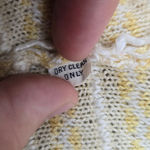 St. John Vintage 70s Yellow White Knit Sweater Cardigan Style Blazer Size Small Photo 6