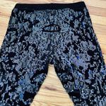 EXPRESS NWOT Sequin High Rise Leggings Velvet Evening Club Night out Trousers Shiny Sz L Black Photo 4