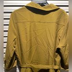 Sharagano NWT  Spanish Olive Button Front Tiered Pleated Dress Sz 16 Roll Sleeve Photo 4